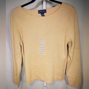 Charter Club Women's Sweater Crewneck Size XL Cabincore Grandmacore Minimalist